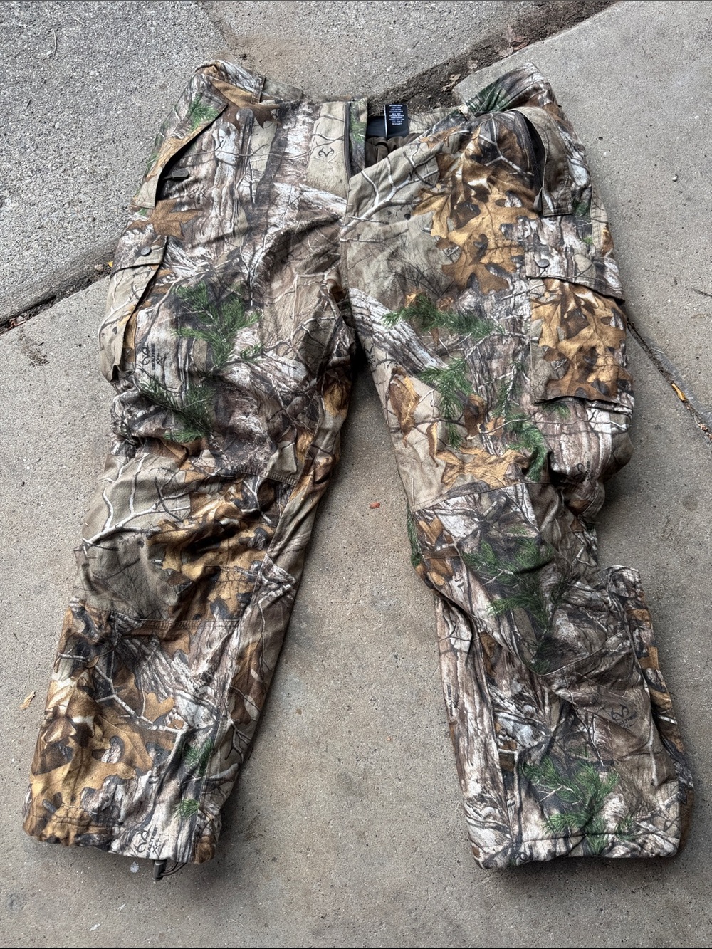 Men's Woodland Camo Cargo Pants - Brown/Green